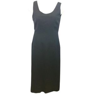 MAYELA SLEEVELESS BLACK SHEATH DRESS 44